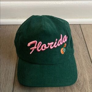 Vintage Green Corduroy Florida Hat